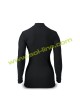 Womens Mock Neck Long Sleeve Black Compression Shirts